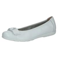 Caprice ballerina vit skinn