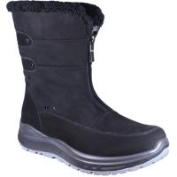 G Comfort boots i svart nubuck bred läst