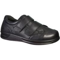G Comfort promenadsko extra bred herr svart skinn
