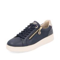 Remonte sneaker i marinblått skinn