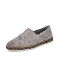 Rieker herrloafer i grå nubuck