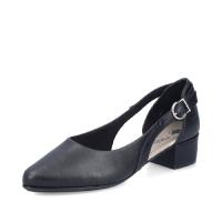 Rieker pumps låg klack svart