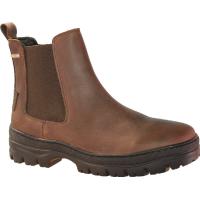 Rosa Negra boots med brodd i brunt oljat skinn