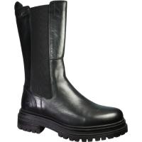 Rosa Negra hög boots i svart skinn