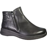 Suave dam boots i svart skinn